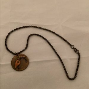 De Passille-Silvestre enamel on copper necklace